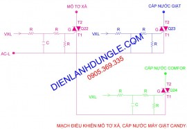 SỬA BOARD MÁY GIẶT CANDY CỬA NGANG